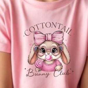 Easter Bunny t-shirt short sleeve 2T - 5T  Funny cute bunny club egg hunt new
